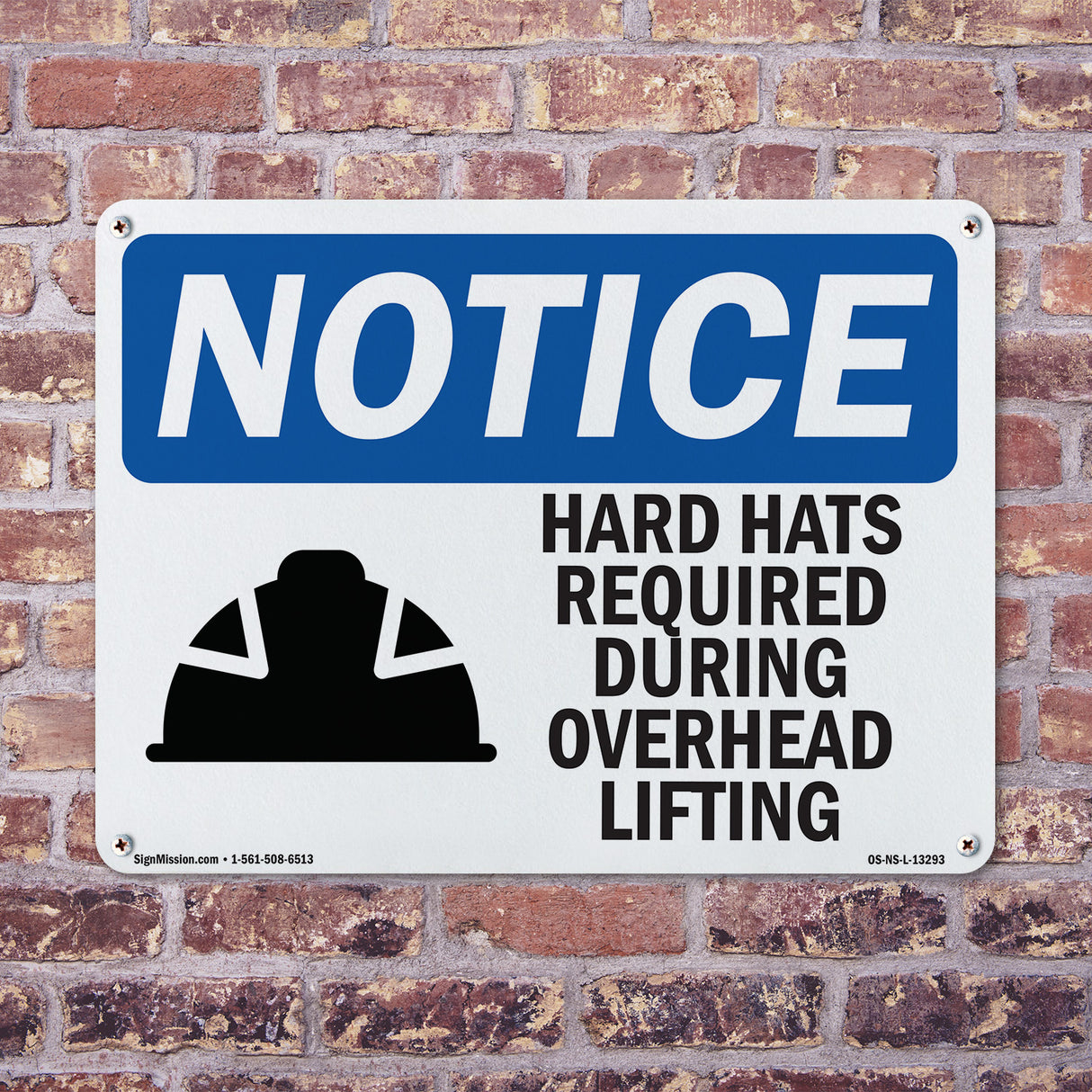 Hard Hats Required During Overhead