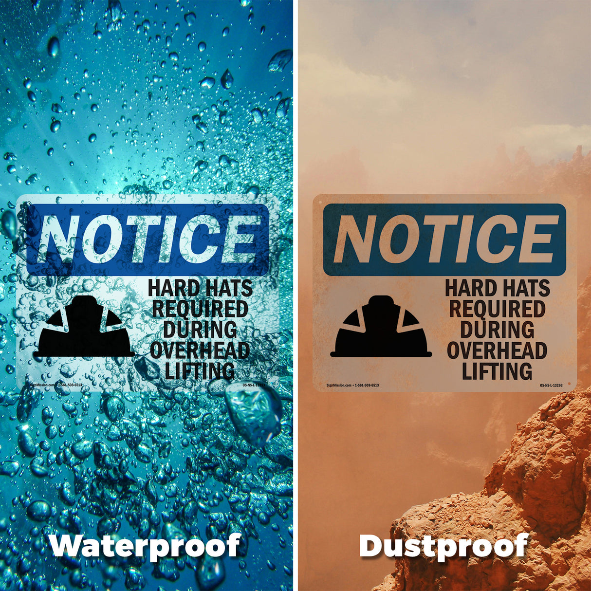 Hard Hats Required During Overhead