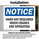 Hard Hats Required When Cranes Are Operating