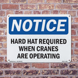 Hard Hats Required When Cranes Are Operating