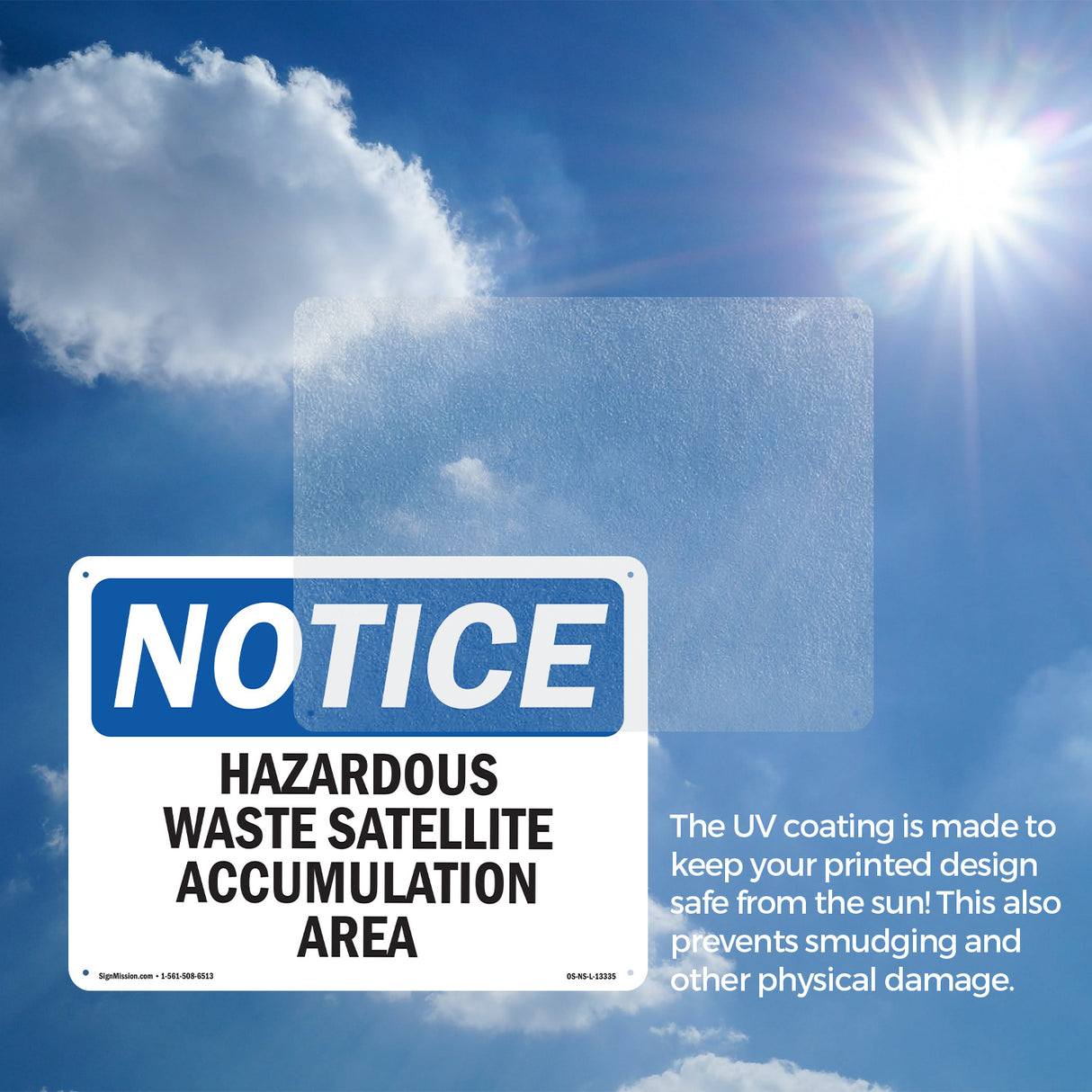 Hazardous Waste Satellite Accumulation Area Sign