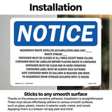 Hazardous Waste Satellite Accumulation Area