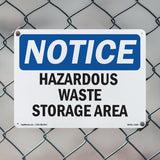Hazardous Waste Storage Area Sign