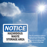 Hazardous Waste Storage Area Sign