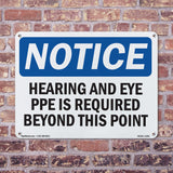 Hearing & Eye PPE Is Required Beyond This Point