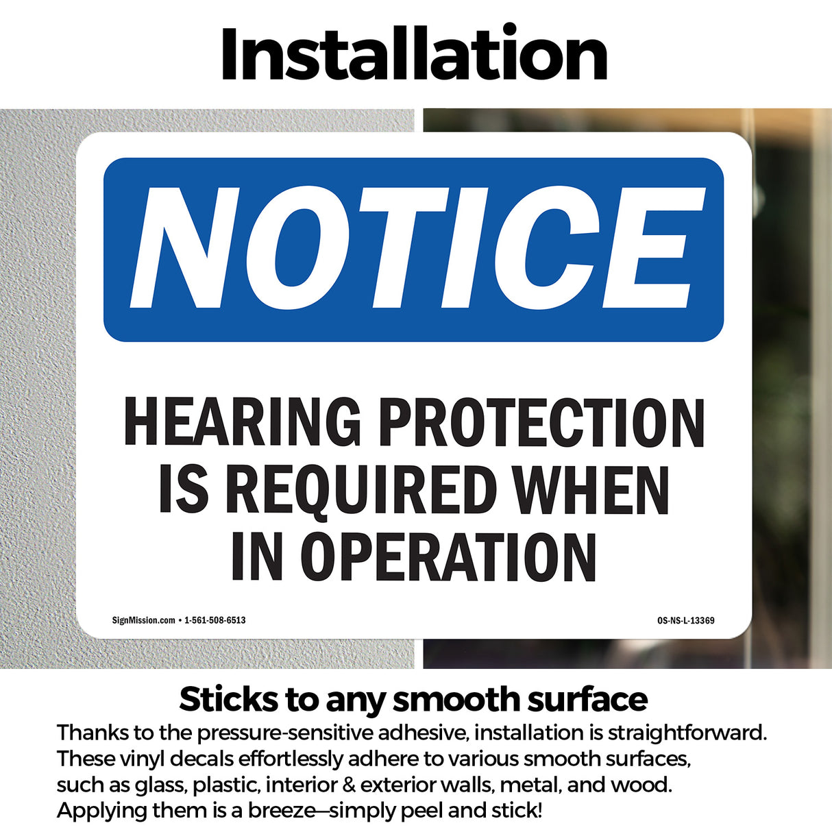 Hearing Protection Is Required Sign