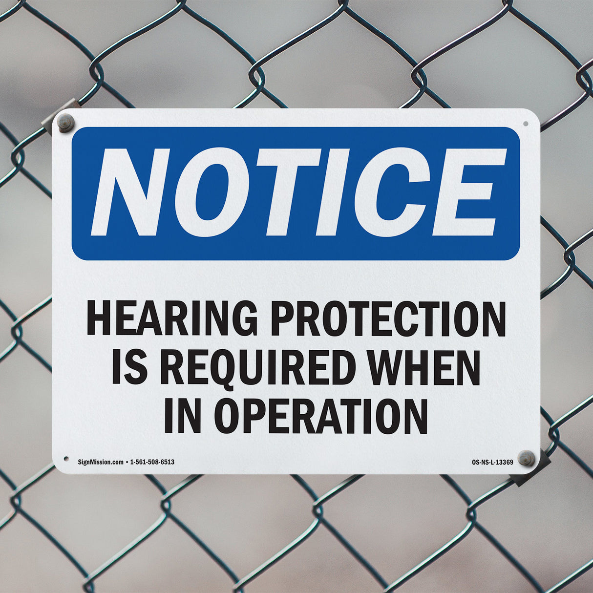 Hearing Protection Is Required Sign