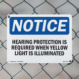 Hearing Protection Is Required When Yellow