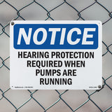 Hearing Protection Required When Pumps Are Running