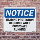 Hearing Protection Required When Pumps Are Running