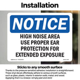 High Noise Area Use Proper Ear Protection