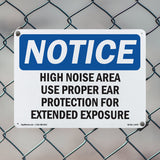 High Noise Area Use Proper Ear Protection