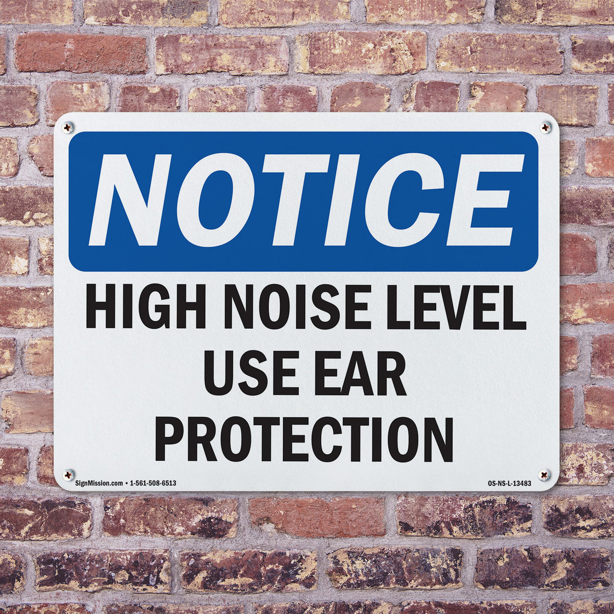High Noise Level Use Ear Protection