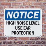 High Noise Level Use Ear Protection