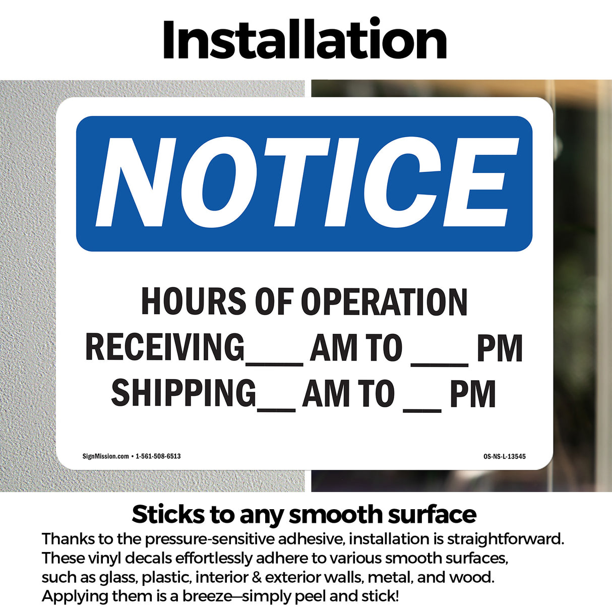 Hours Of Operation Receiving ____ Am - ____