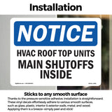Hvac Roof Top Units Main Shutoffs Inside