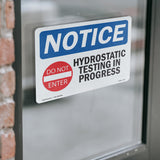 Hydrostatic Testing In Progress