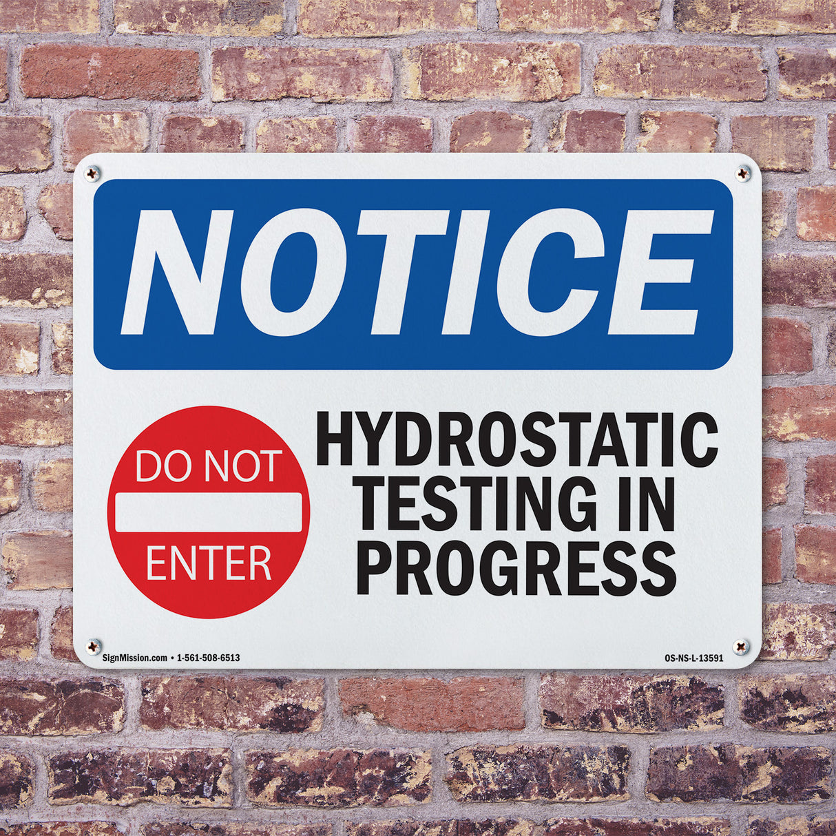 Hydrostatic Testing In Progress