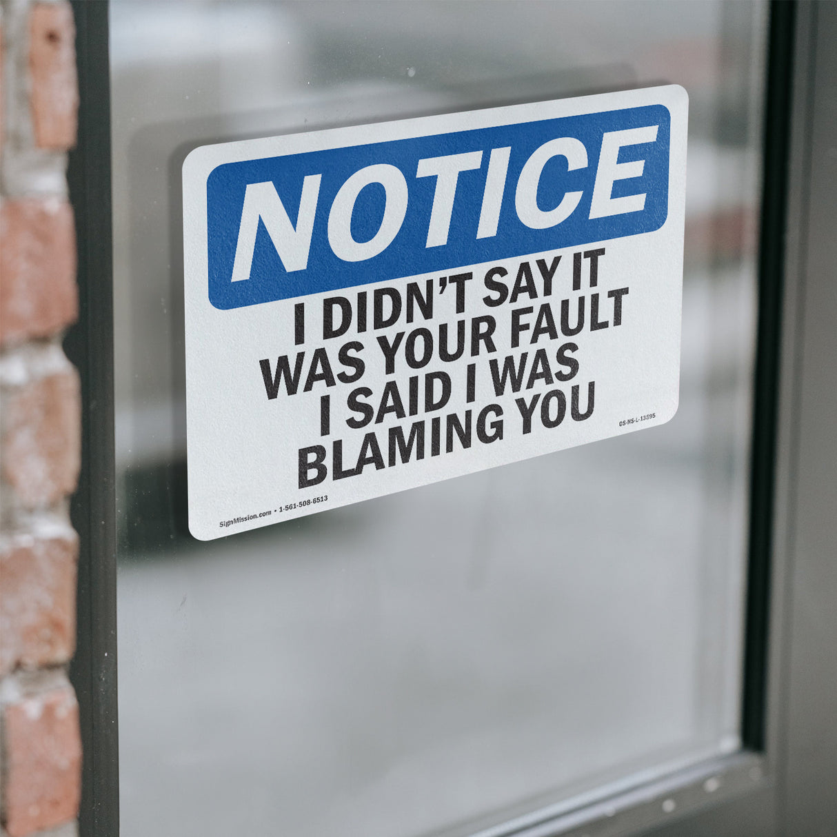 I Didn't Say It Was Your Fault I Said I