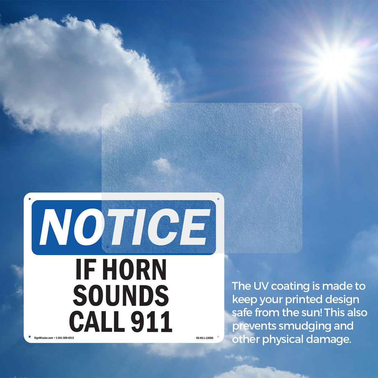 If Horn Sounds Please Call 911