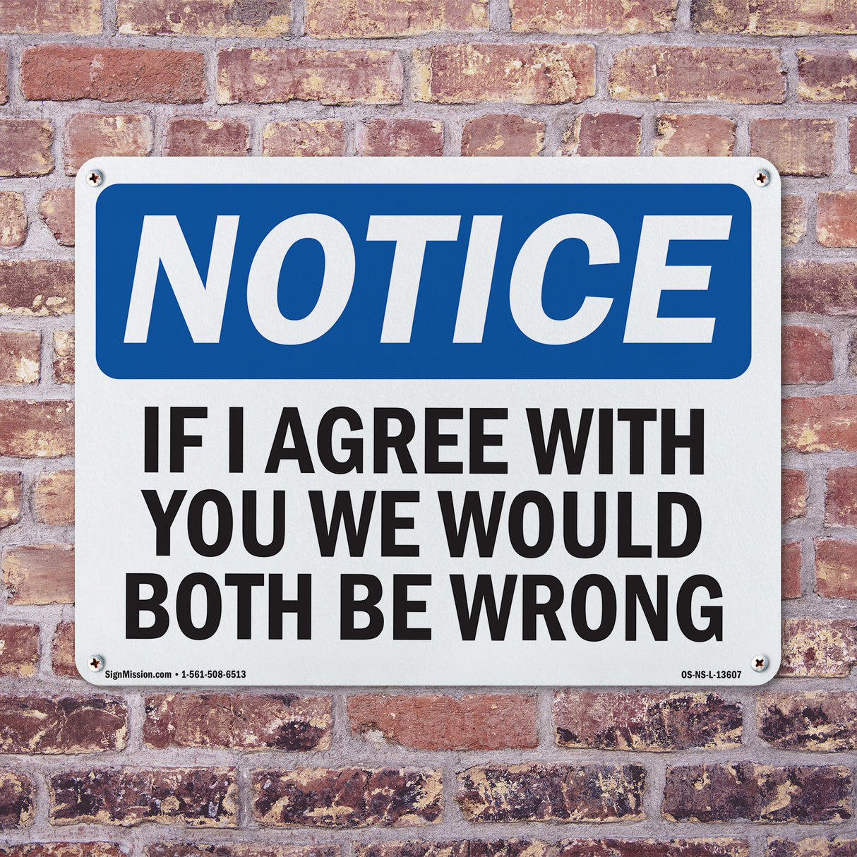 If I Agree With You We Would Both Be Wrong