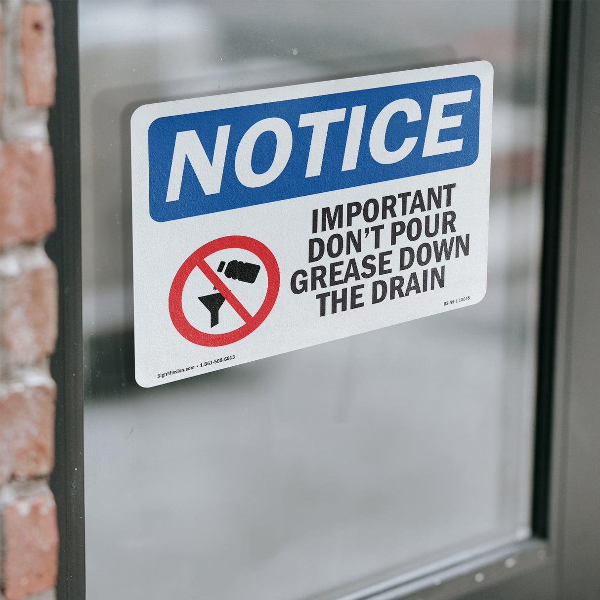 Important Don't Pour Grease