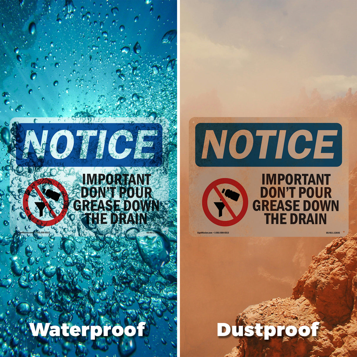 Important Don't Pour Grease