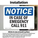 In Case Of Emergency Call 911