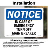 In Case Of Emergency Turn Off Main Breaker