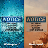 In Case Of Emergency Turn Off Main Breaker