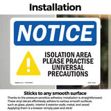 Isolation Area Please Practice