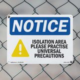 Isolation Area Please Practice
