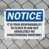 It Is Your Responsibility To Clock In And