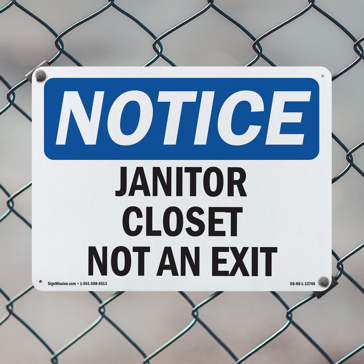 Janitor Closet Not An Exit