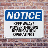 Keep Away! Mower Throws Debris