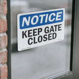 Keep Gate Closed Sign
