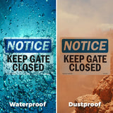 Keep Gate Closed Sign