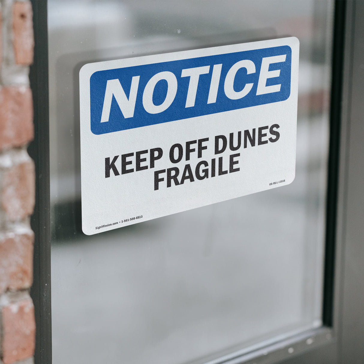 Keep Off Dunes Fragile Sign