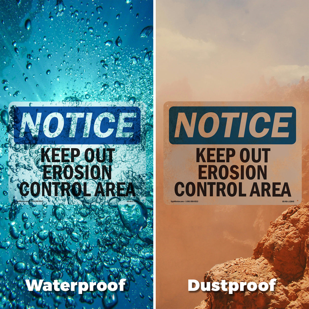 Keep Out Erosion Control Area