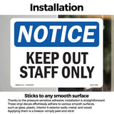 Keep Out Staff Only
