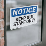 Keep Out Staff Only