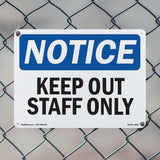 Keep Out Staff Only