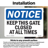 Keep This Gate Closed At All Times