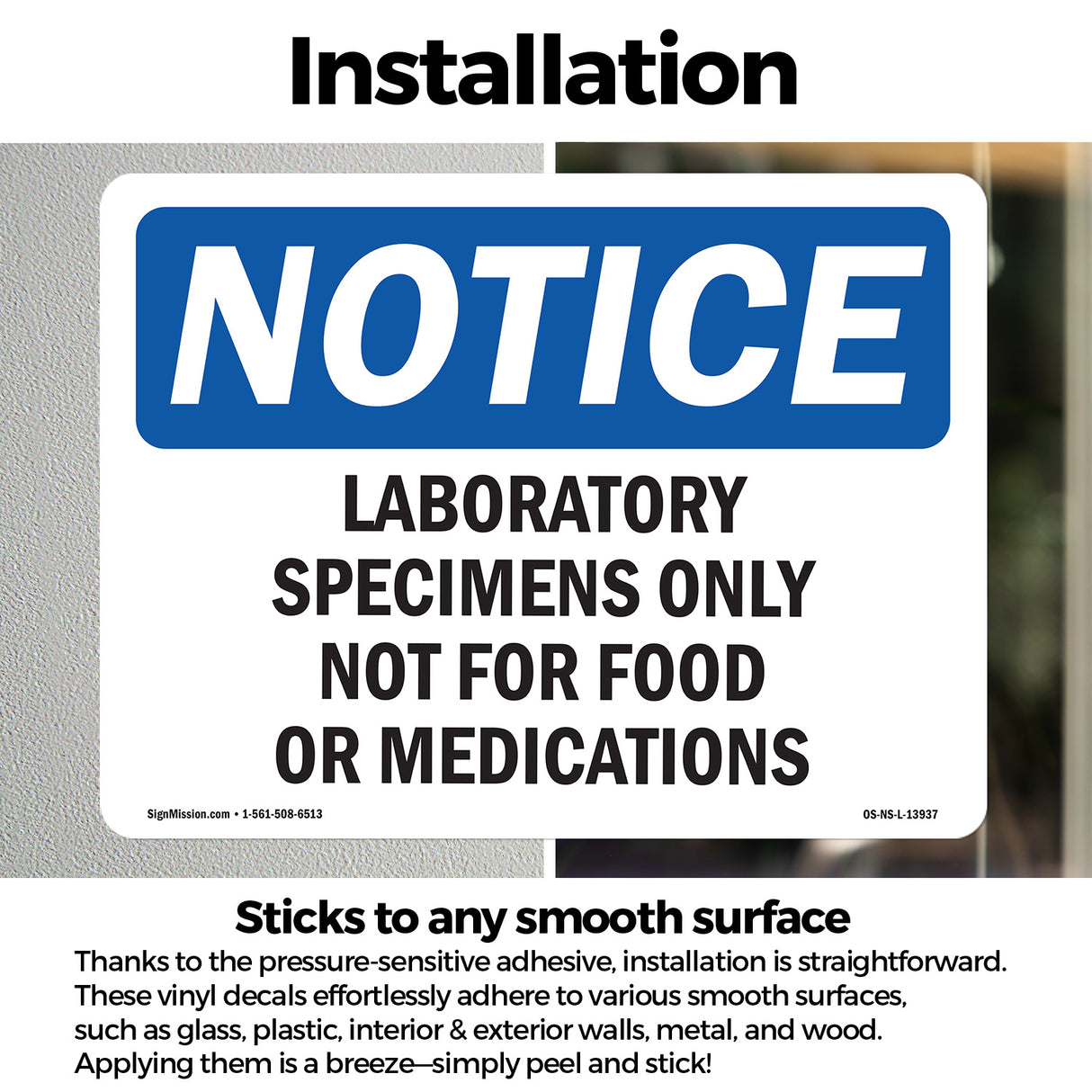 Laboratory Specimens Only Not For Food Or