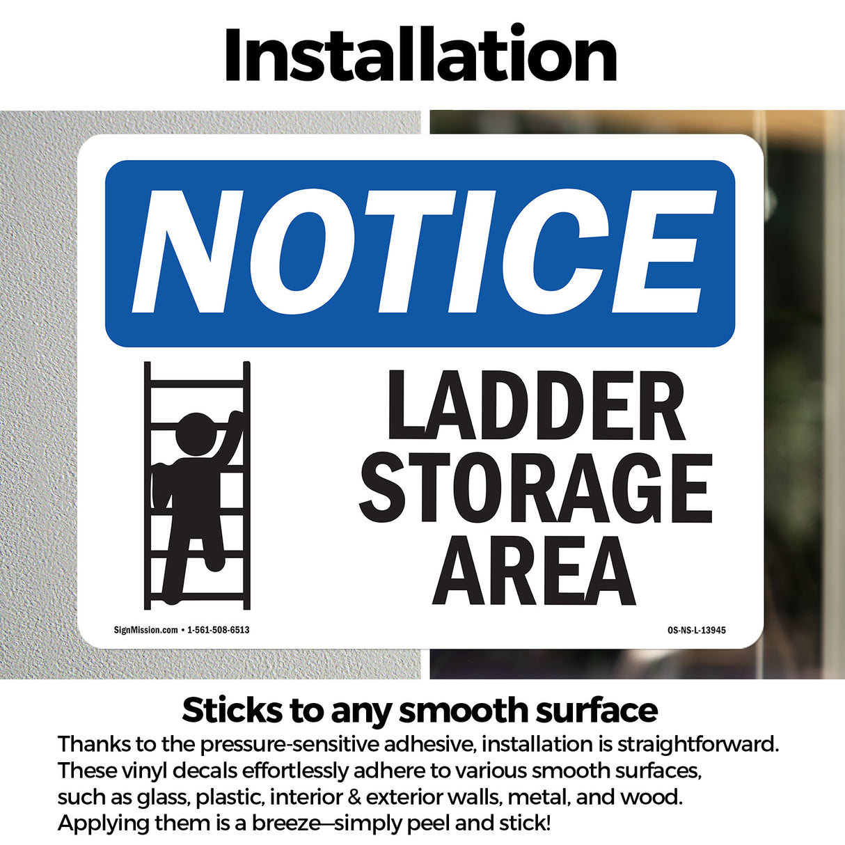 Ladder Storage Area