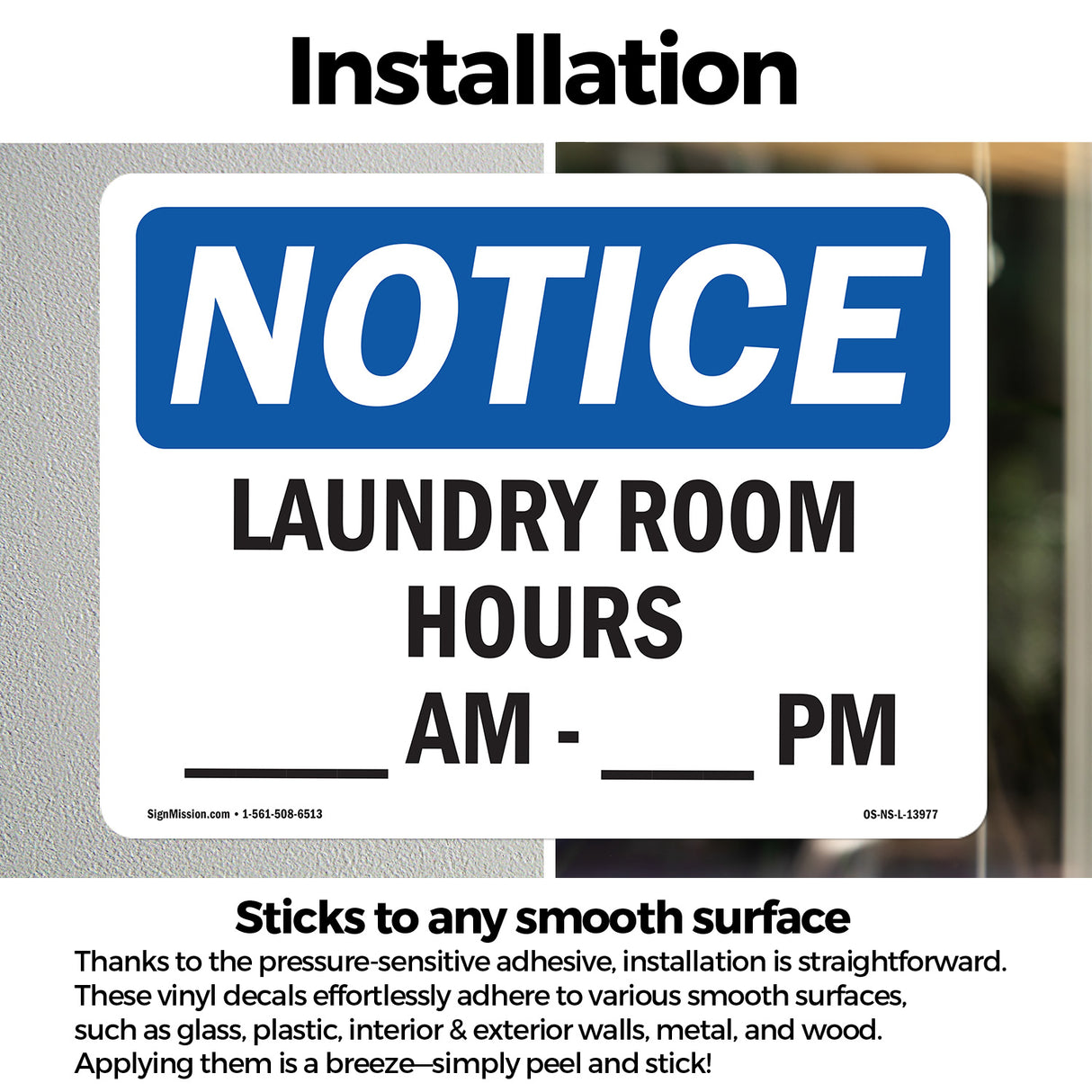 Laundry Room Hours ____ Am - ____ Pm
