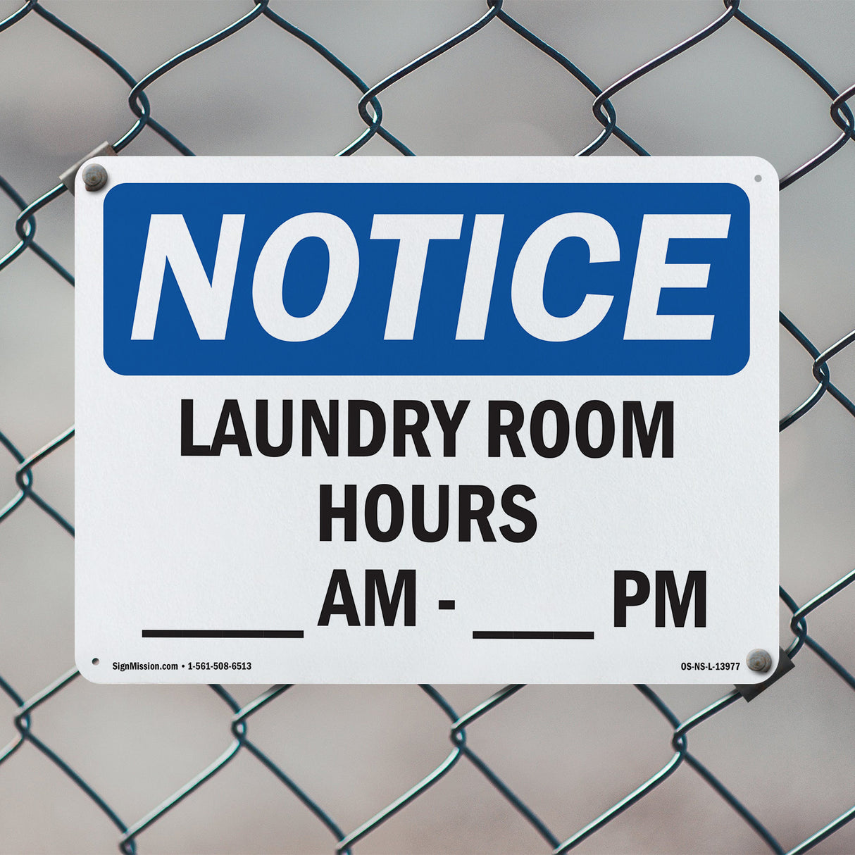 Laundry Room Hours ____ Am - ____ Pm