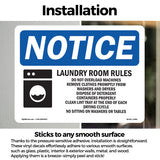 Laundry Room Rules Do Not Overload