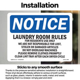 Laundry Room Rules For Residents