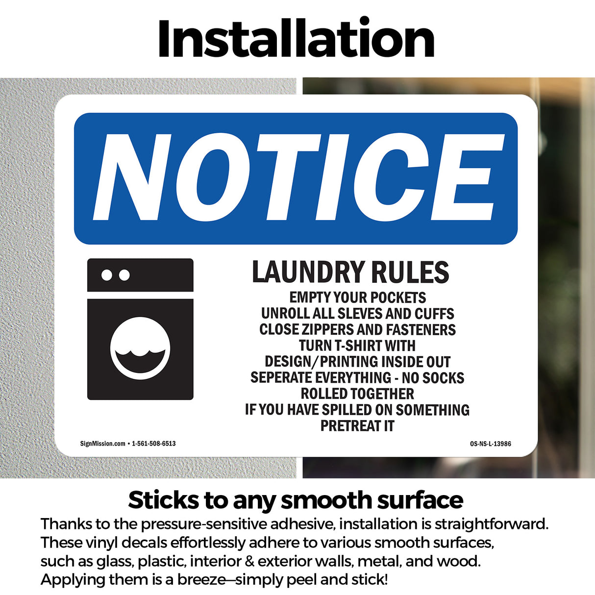 Laundry Rules Empty